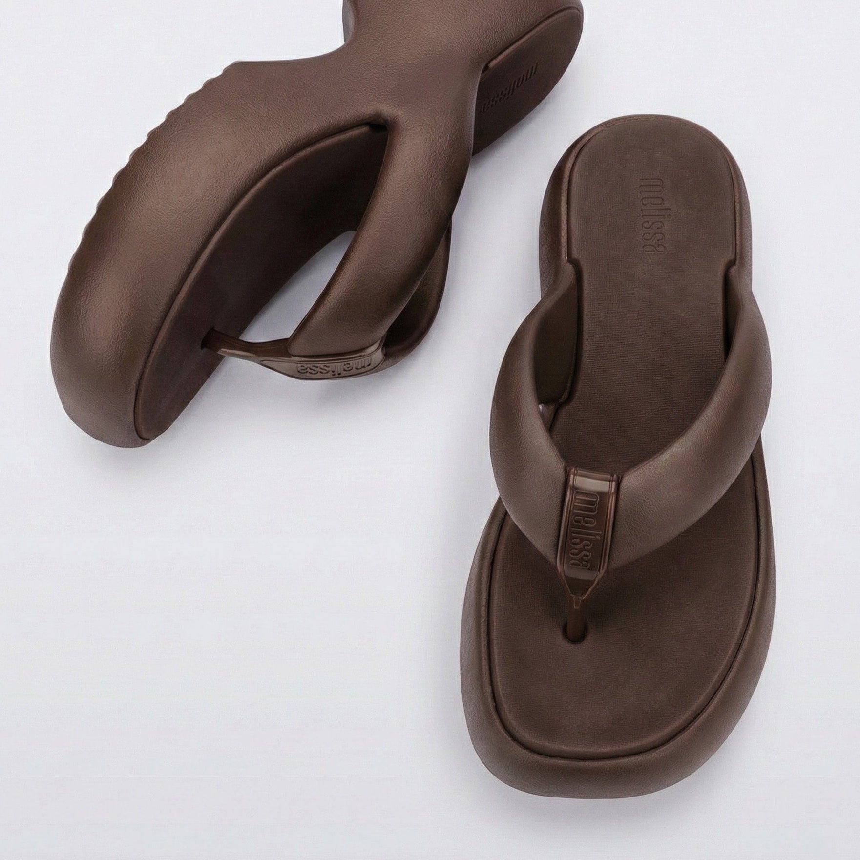 Melissa Free Fuzzy Platform AD Bronze Klapki Damskie na Platformie Brązowe