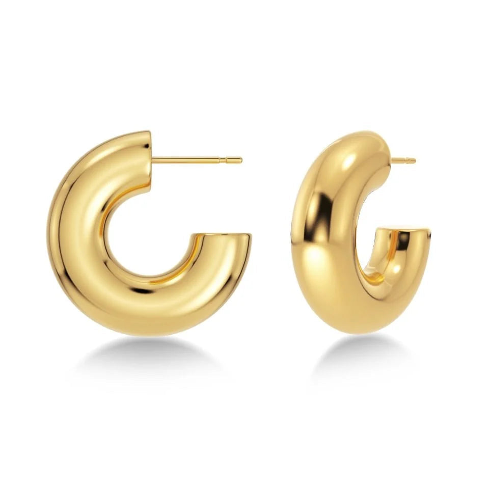 Edblad Kolczyki Chunky Creoles S Gold