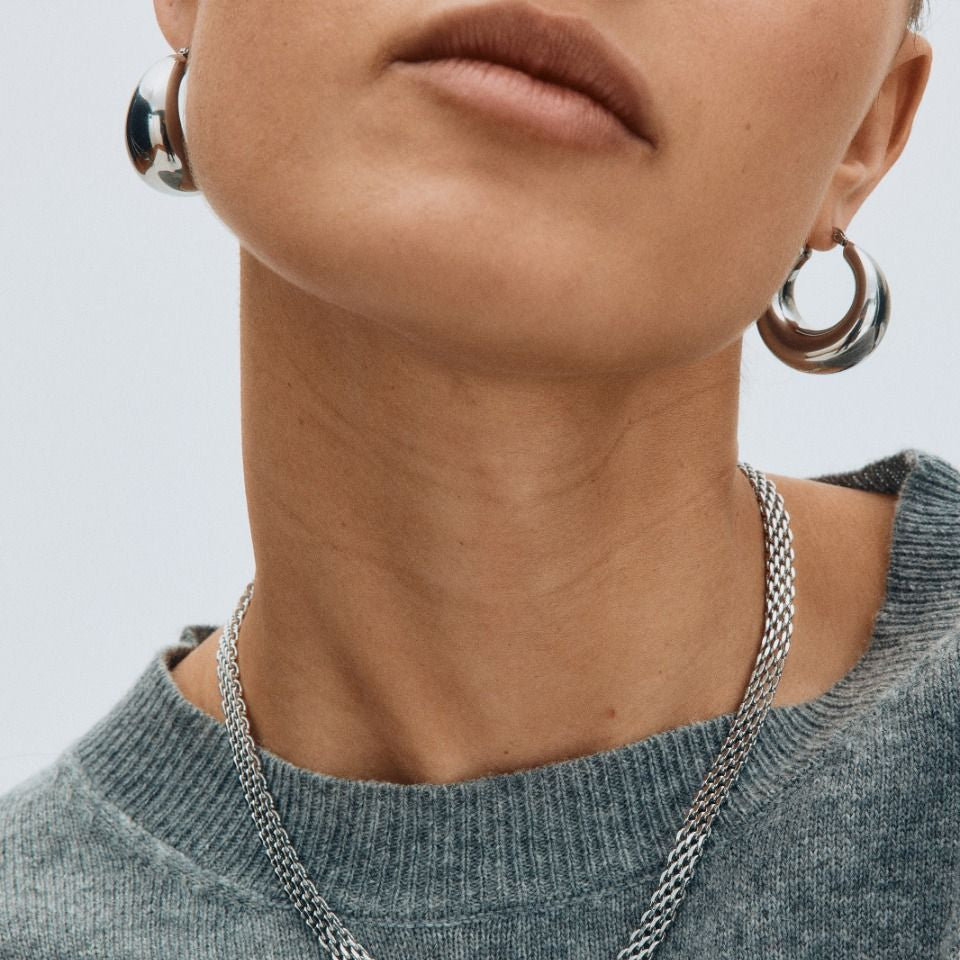 Edblad Kolczyki Boyd Hoops Steel