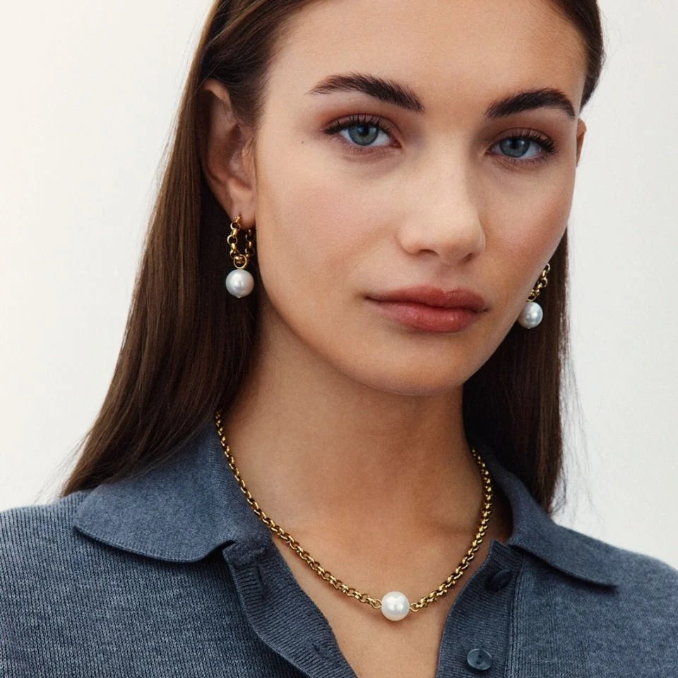 Edblad Kolczyki Lexie Hoops Gold