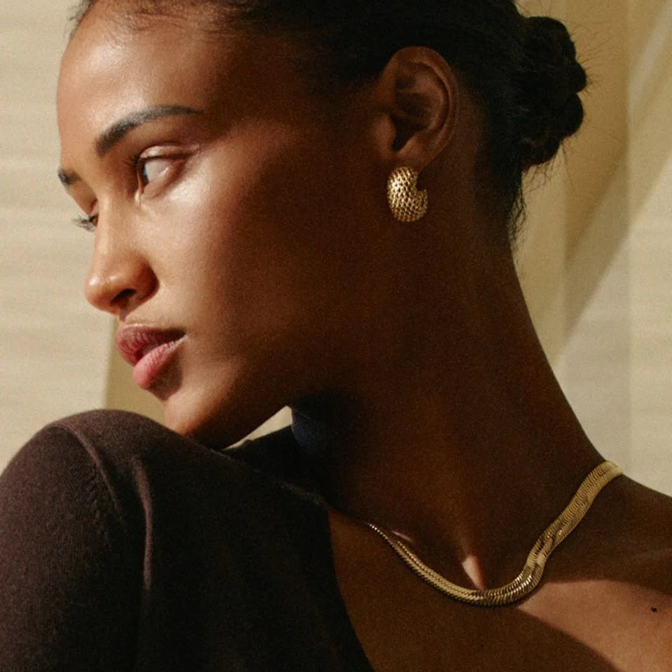 Edblad Kolczyki Viva Hoops L Gold