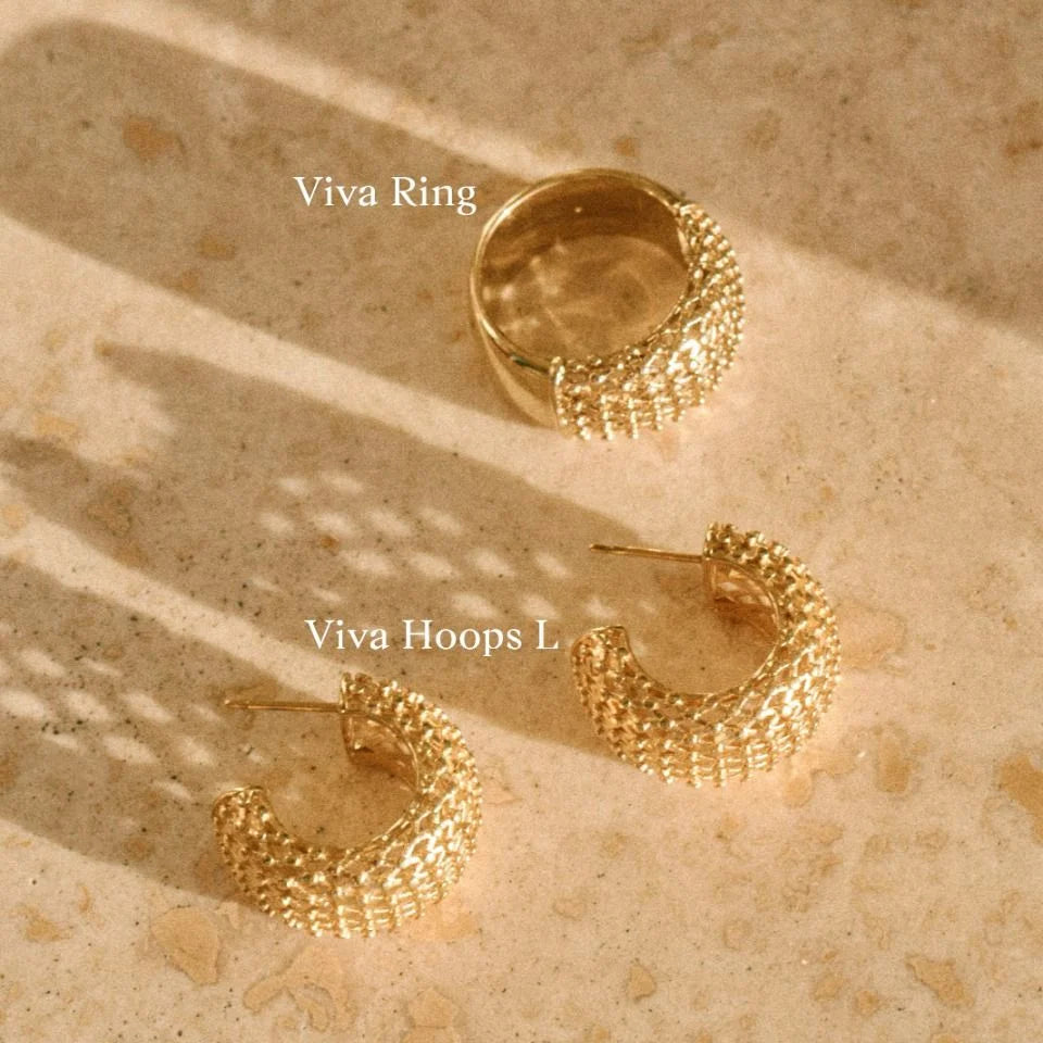 Edblad Kolczyki Viva Hoops L Gold
