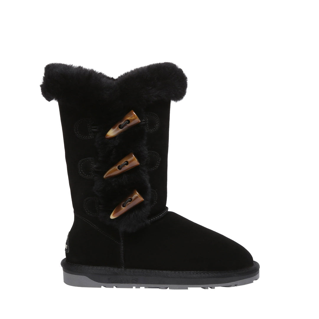 EVERAU Ashy Black Tall Boots Botki Czarne