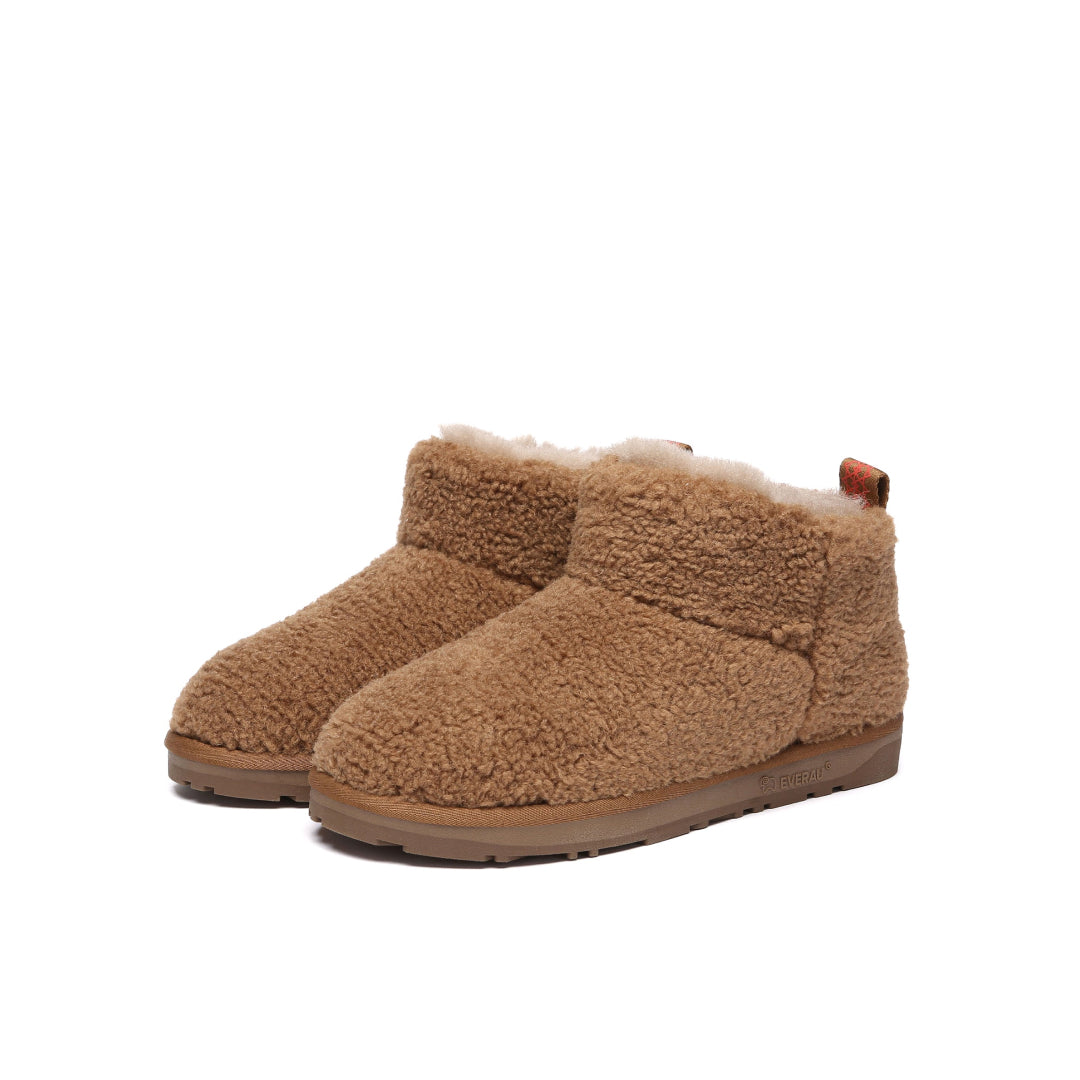 EVERAU Dotterel Chestnut Ultra Plush Ankle Boots Botki Brązowe