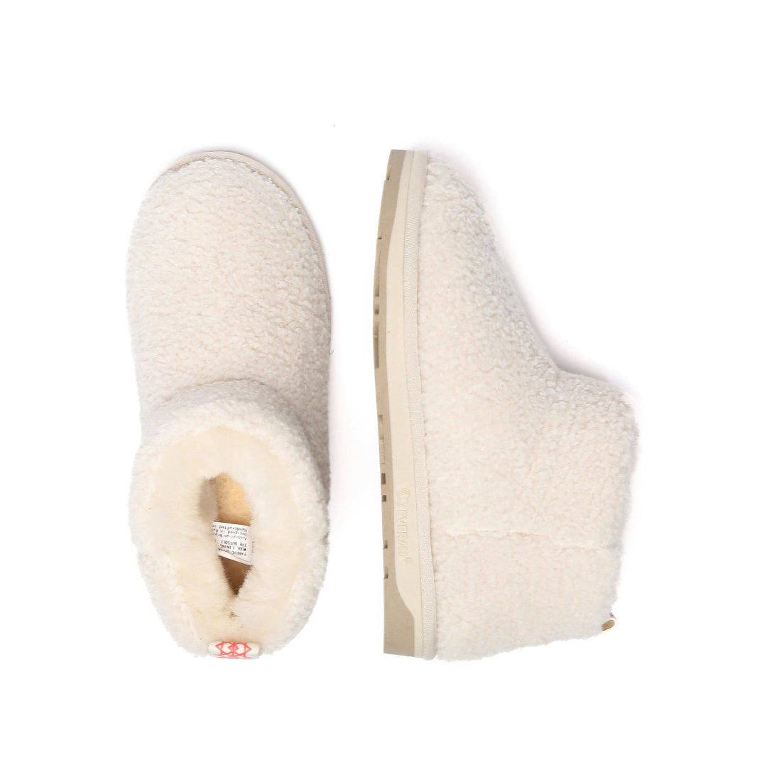 EVERAU Dotterel Sand Ultra Plush Ankle Boots Botki Beżowe