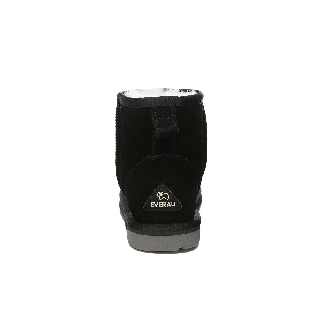 EVERAU Emu Black Mini Classic Boots Botki Czarne