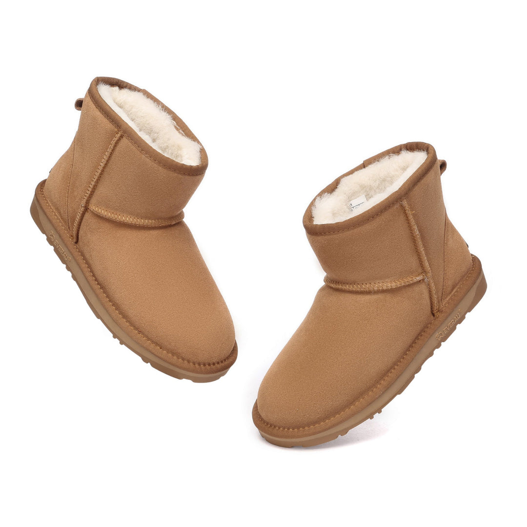 EVERAU Emu Chestnut Mini Classic Boots Botki Brązowe