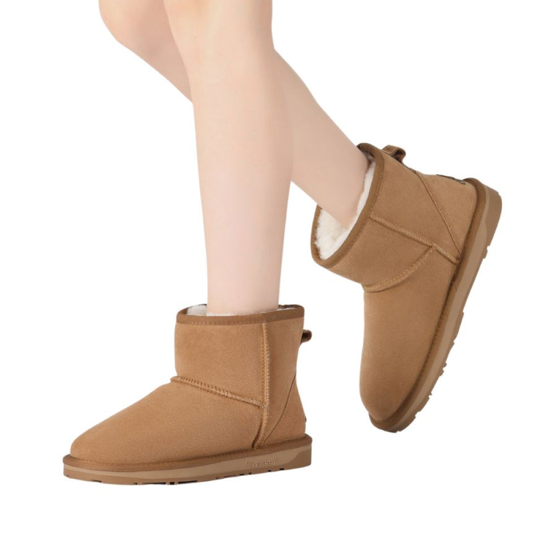 EVERAU Emu Chestnut Mini Classic Boots Botki Brązowe