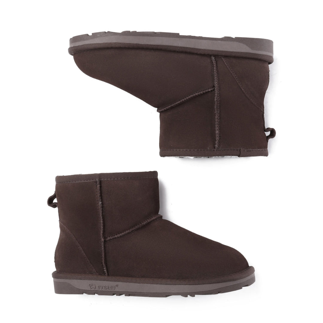 EVERAU Emu Chocolate Mini Classic Boots Botki Czekoladowe