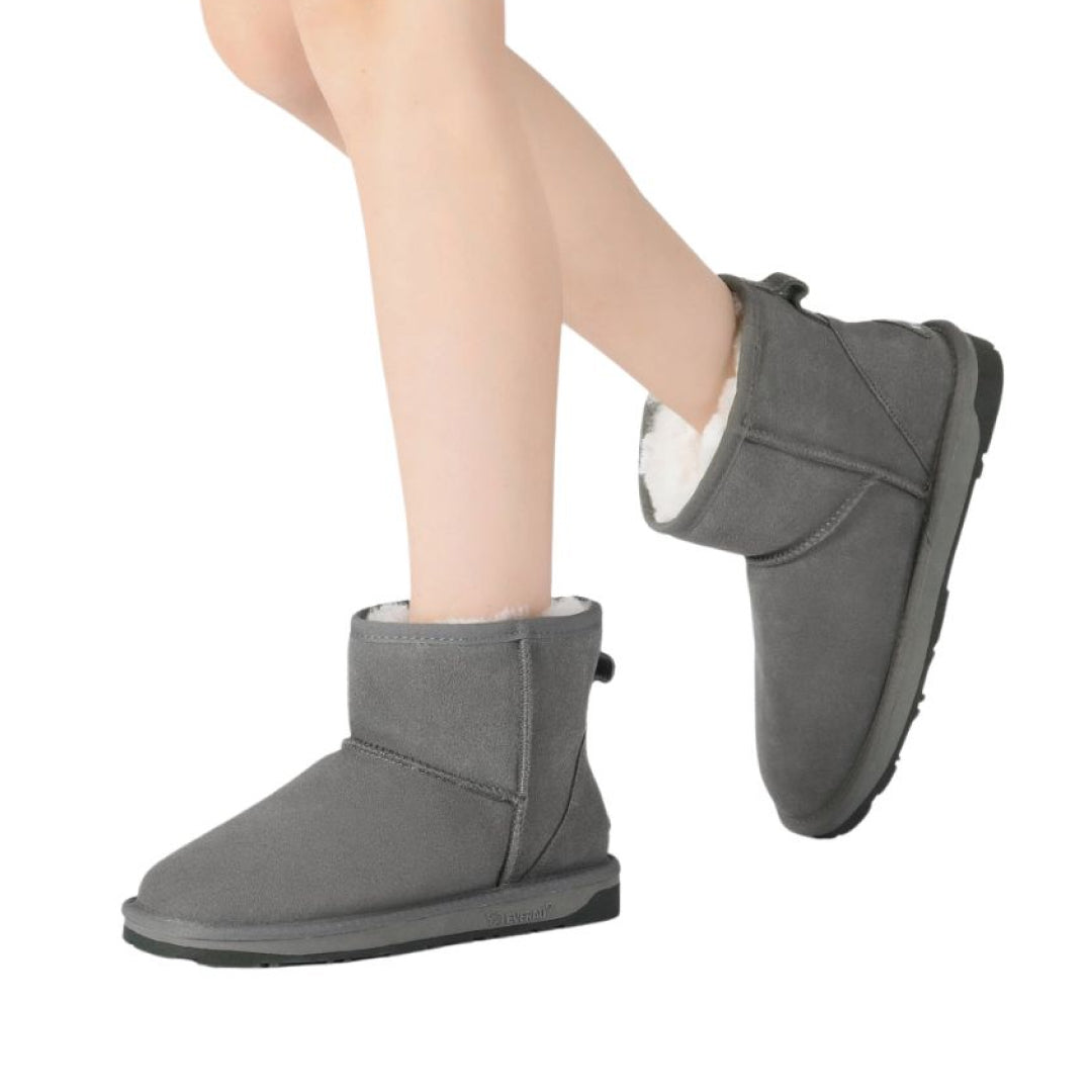 EVERAU Emu Grey Mini Classic Boots Botki Szare