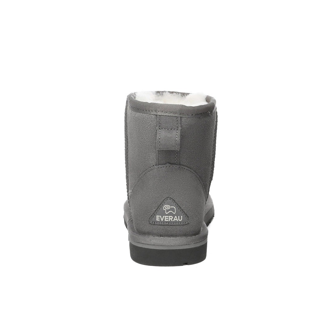 EVERAU Emu Grey Mini Classic Boots Botki Szare