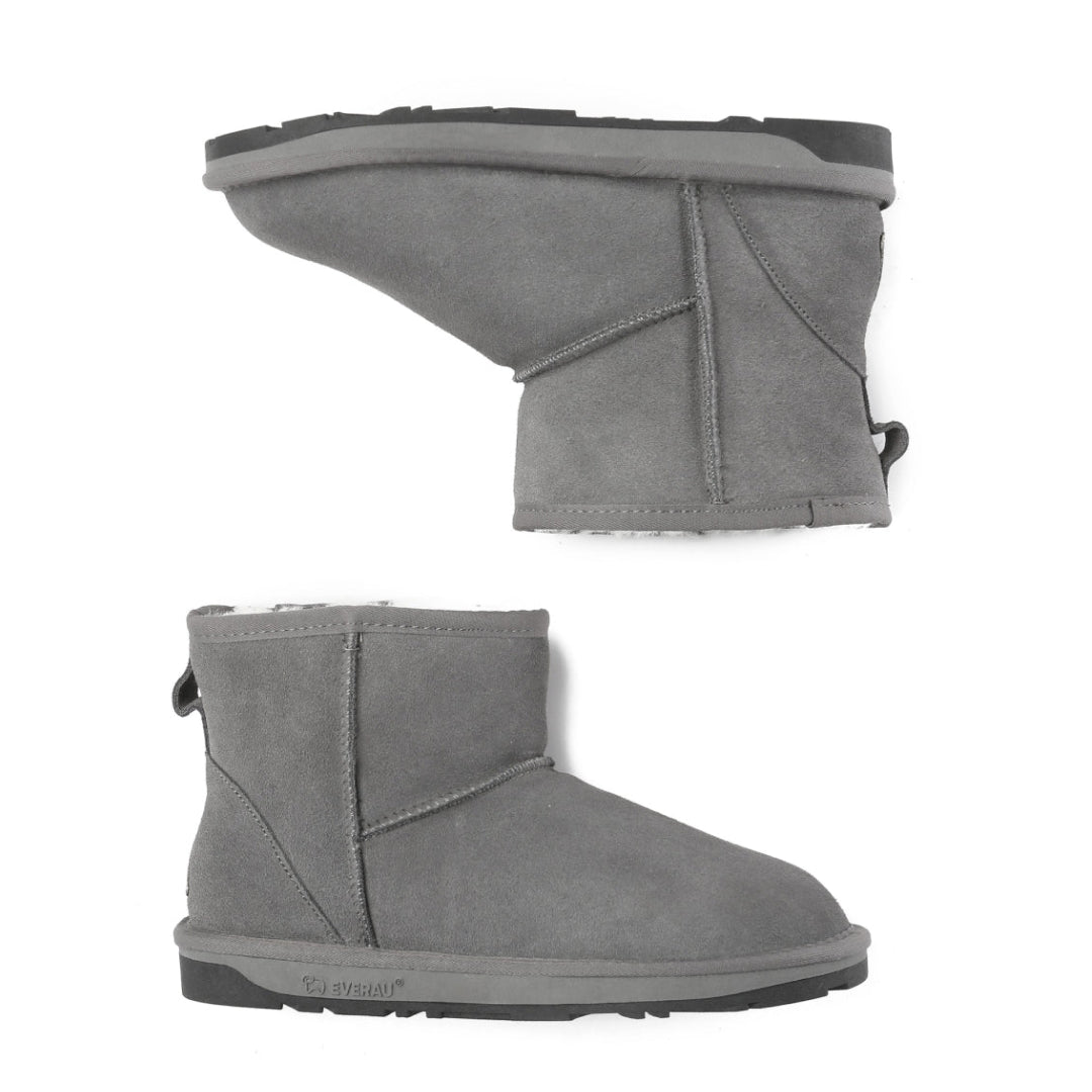 EVERAU Emu Grey Mini Classic Boots Botki Szare
