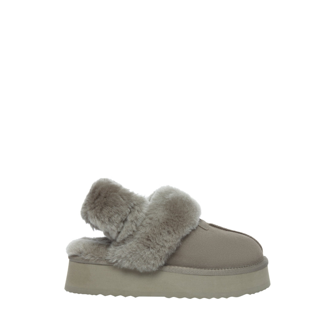EVERAU Fantail Leather Slippers With Two Removable Straps Kapcie Zielone