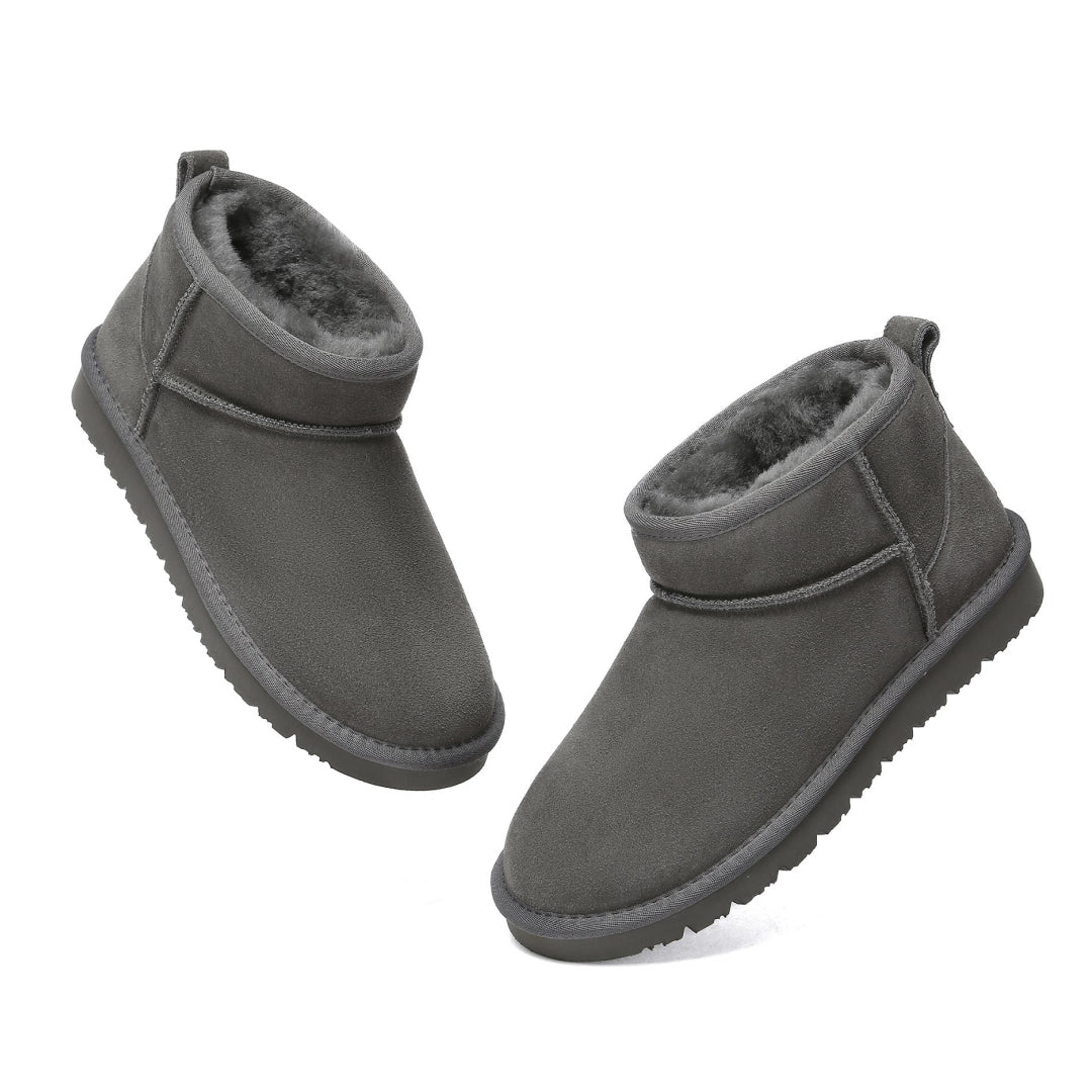 EVERAU Finch Grey Ultra Mini Classic Boots Botki Szare