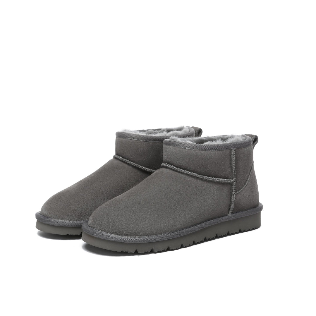 EVERAU Finch Grey Ultra Mini Classic Boots Botki Szare