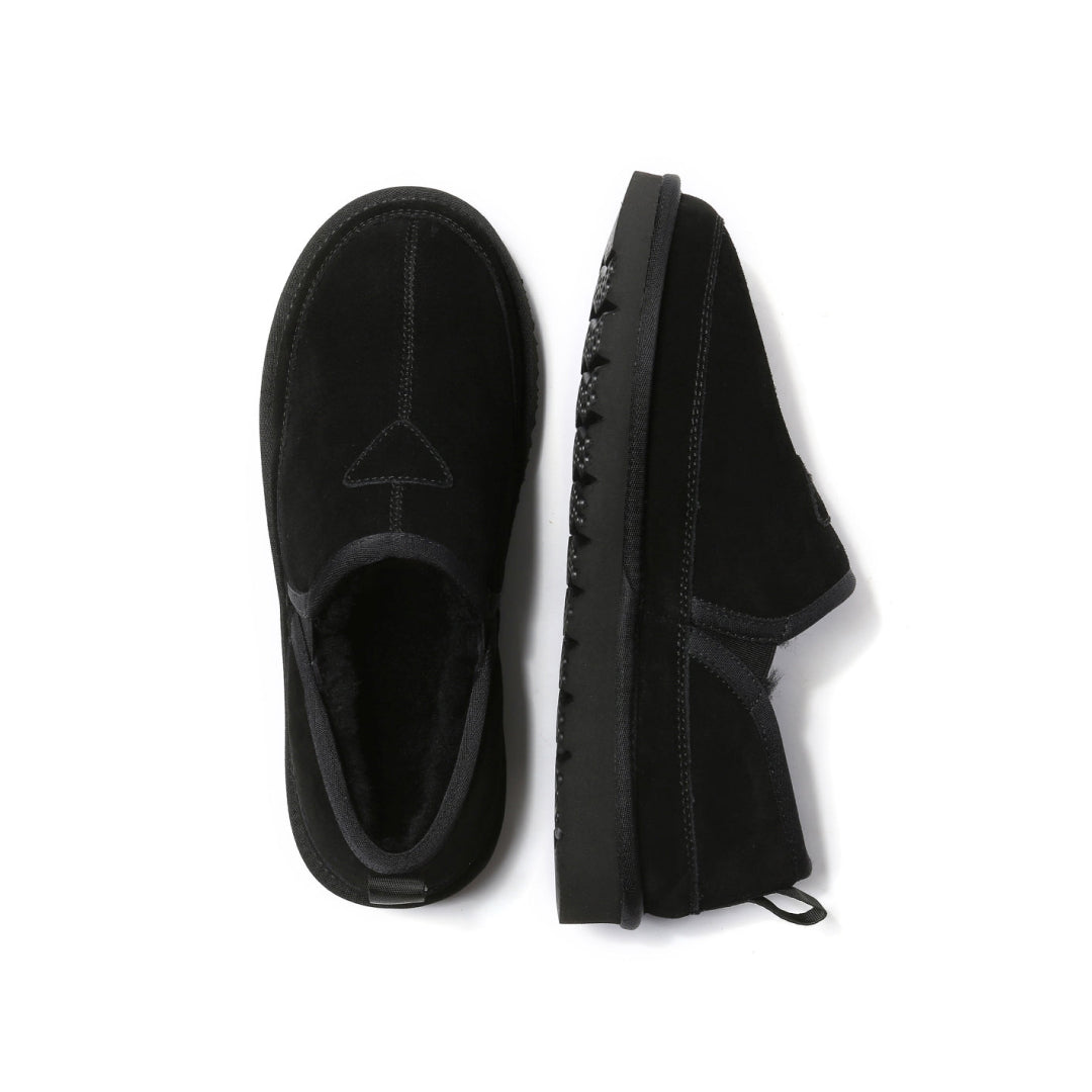 EVERAU Galah Black Slip On Niskie botki Czarne