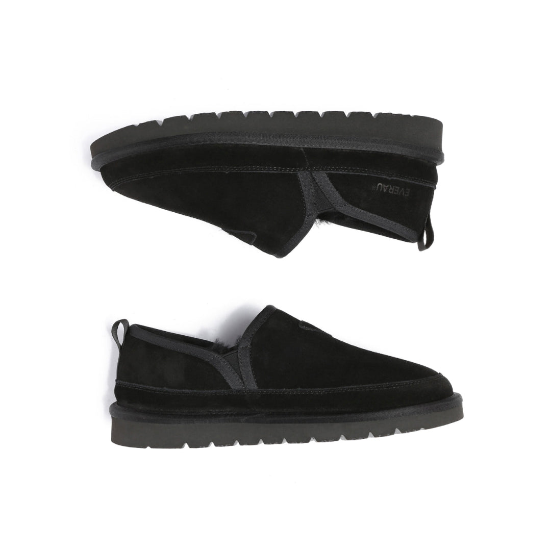 EVERAU Galah Black Slip On Niskie botki Czarne