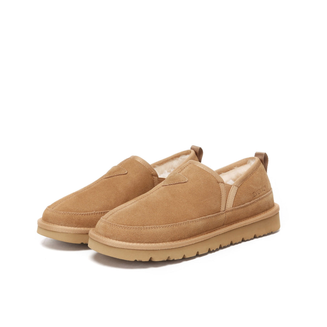 EVERAU Galah Chestnut Slip On Niskie Botki Brązowe