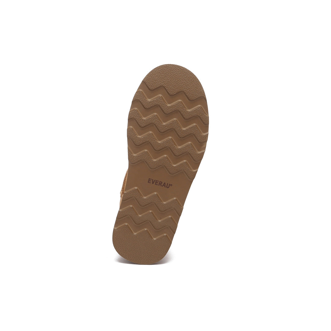 EVERAU Heron Chestnut Ultra Mini Platform Boots Botki Brązowe