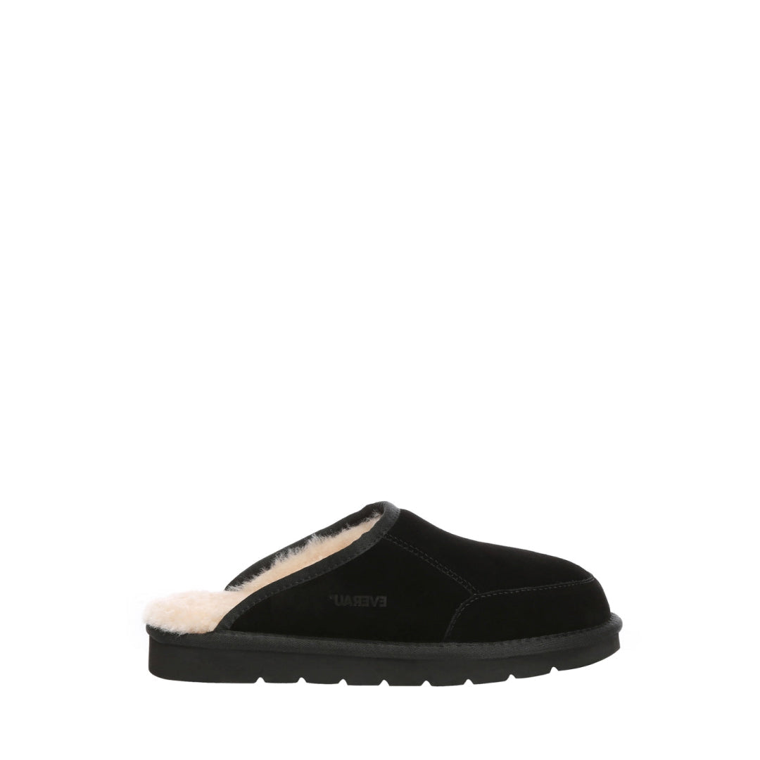 EVERAU Lark Black Slippers Kapcie Czarne
