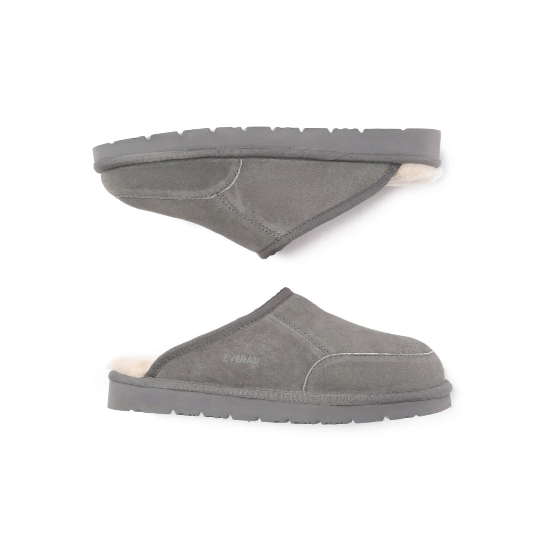 EVERAU Lark Grey Slippers Kapcie Szare