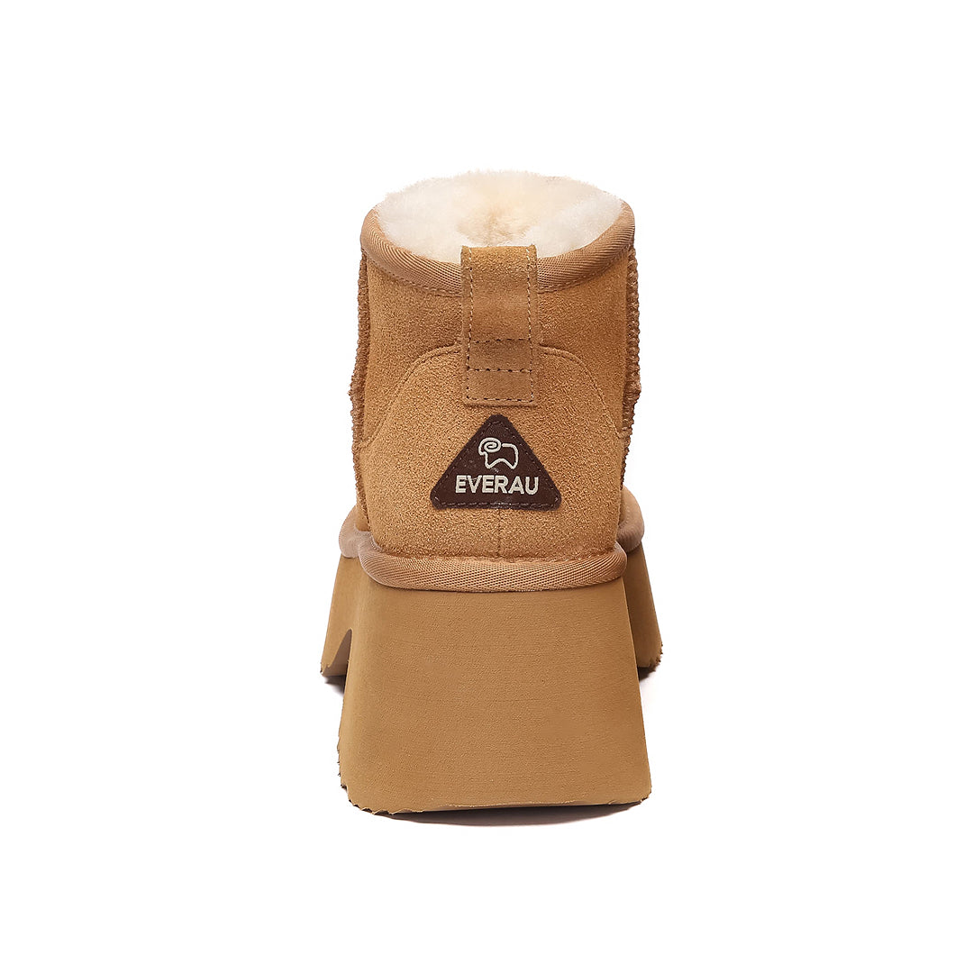 EVERAU Nicobar Chestnut Mid Boots Botki Brązowe