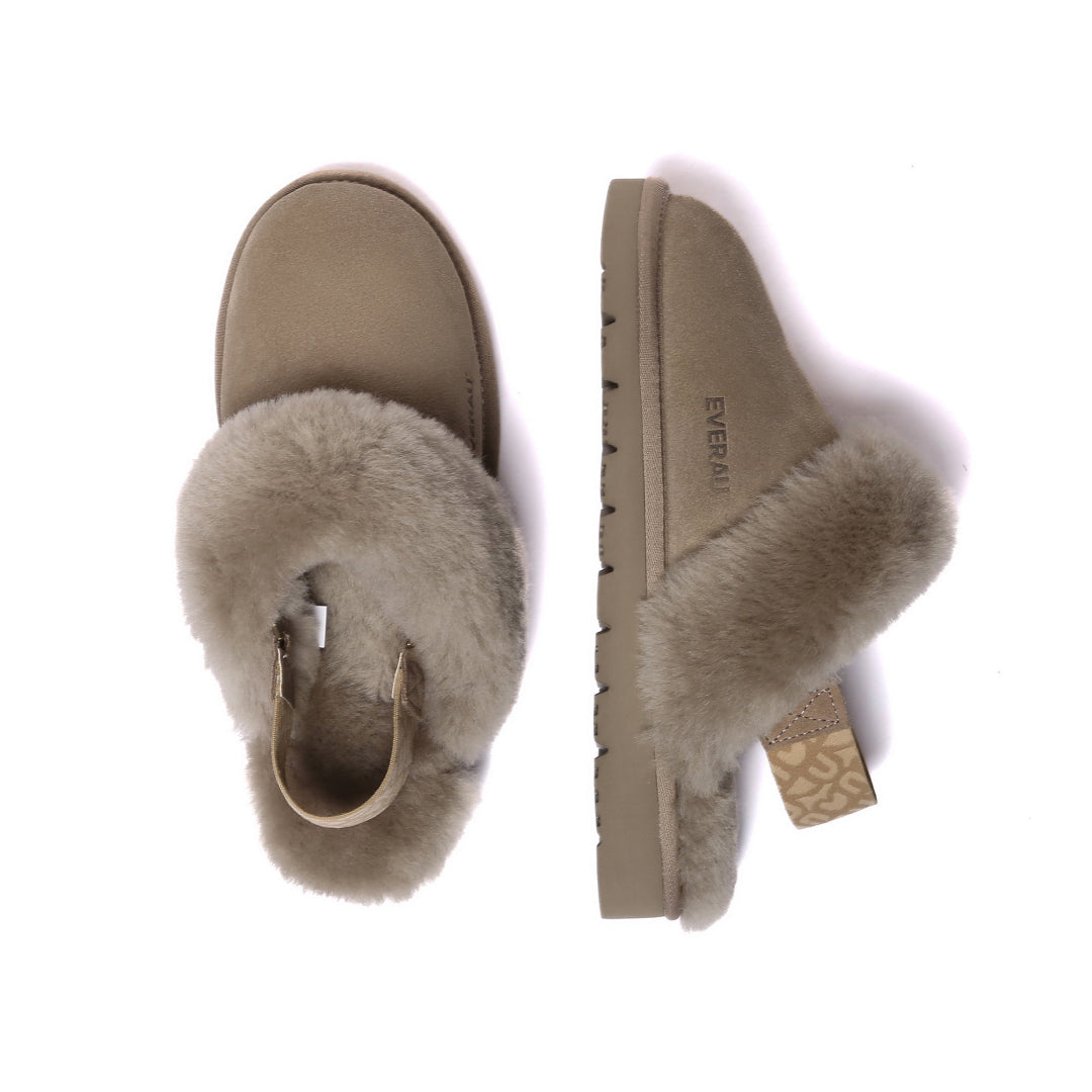 EVERAU Pelican Brown Slippers Kapcie Brązowe