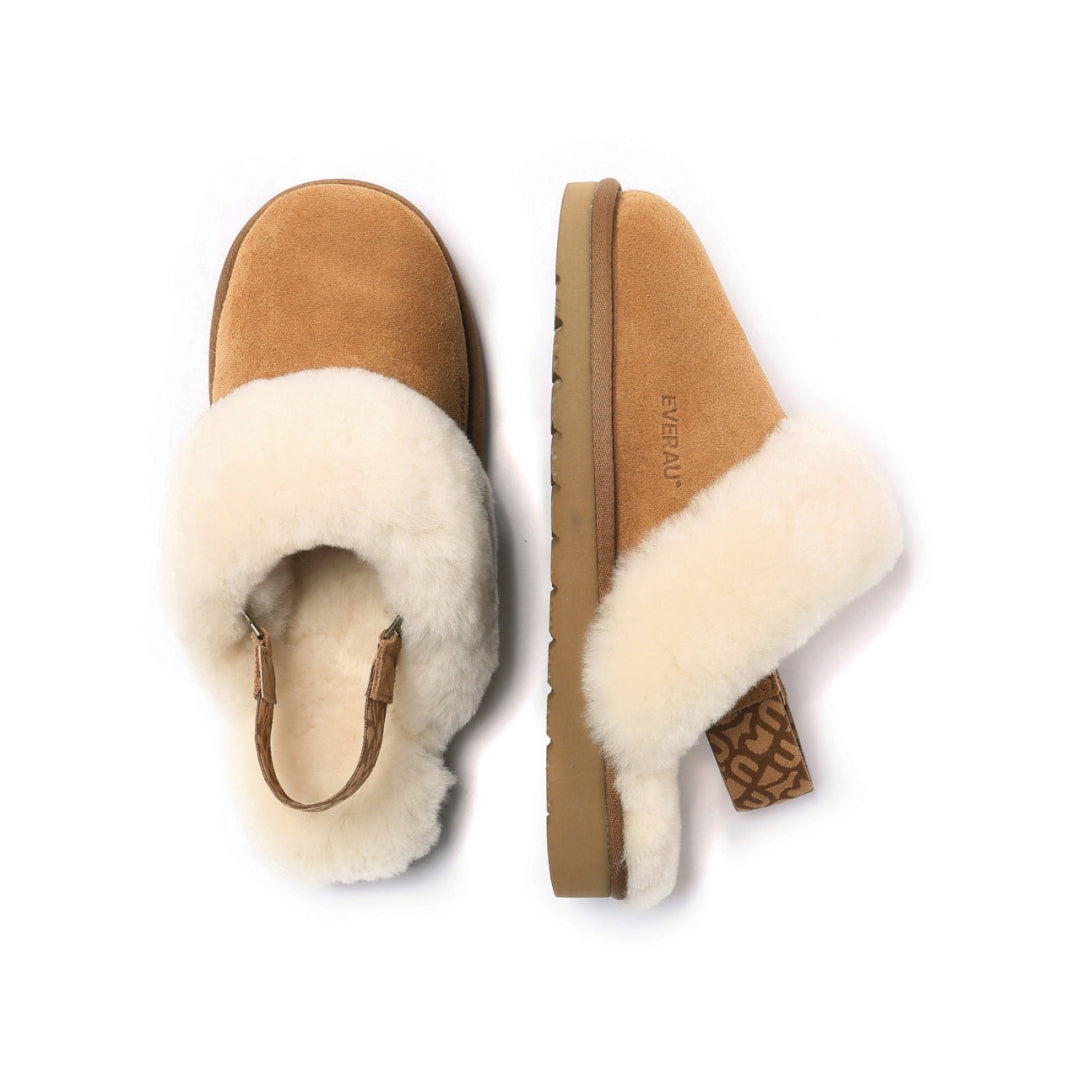 EVERAU Pelican Chestnut Slippers Kapcie Brązowe