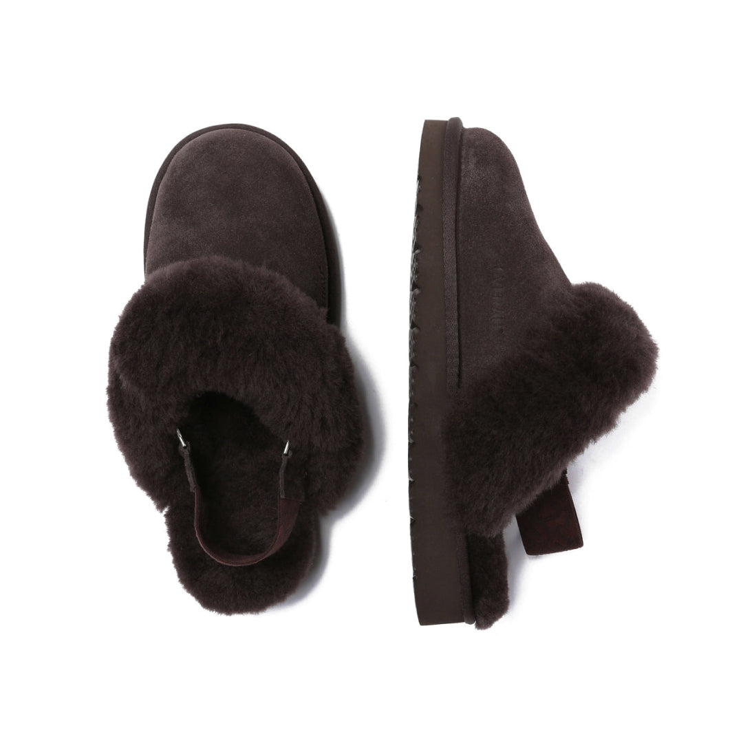 EVERAU Pelican Chocolate Slippers Kapcie Brązowe