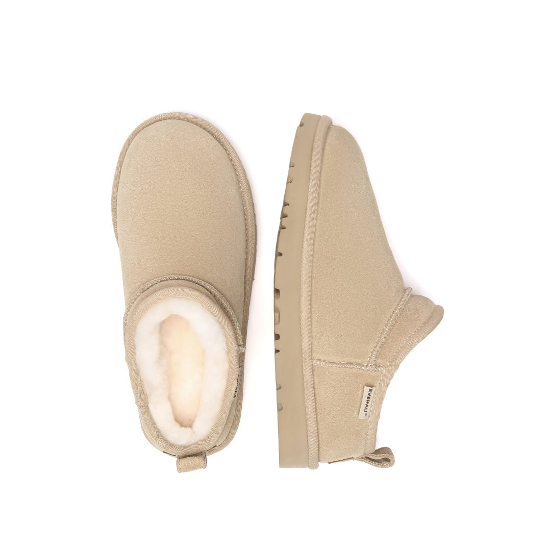 EVERAU Quail Sand Ultra Mini Boots Botki Beżowe