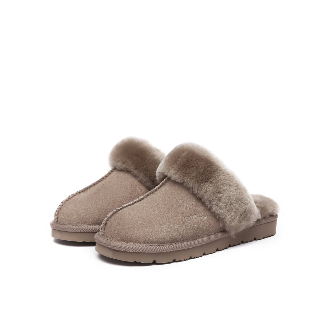 EVERAU Raven Brown Slippers Kapcie Brązowe