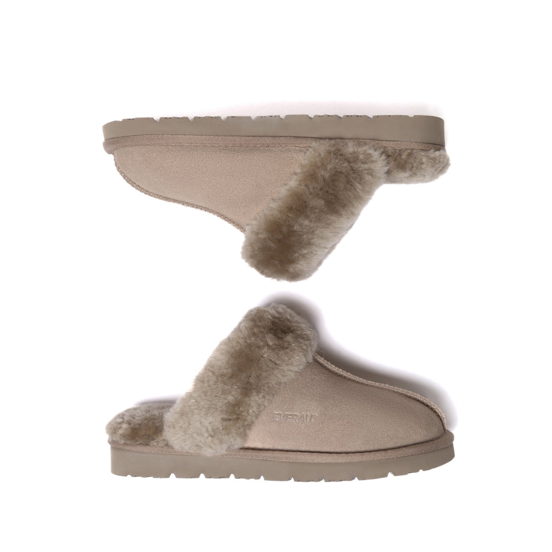 EVERAU Raven Brown Slippers Kapcie Brązowe