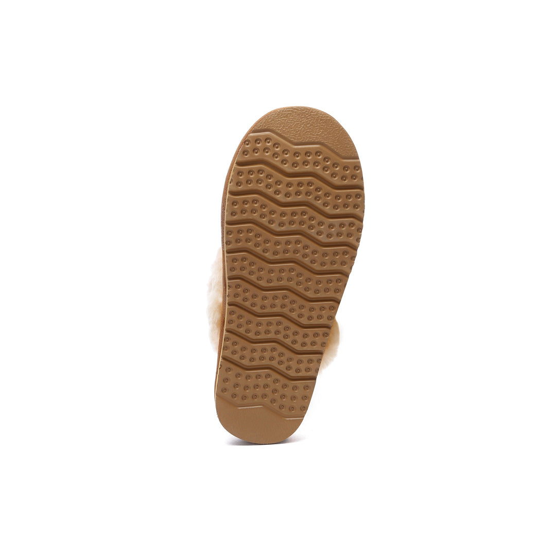 EVERAU Raven Chestnut Slippers Kapcie Brązowe