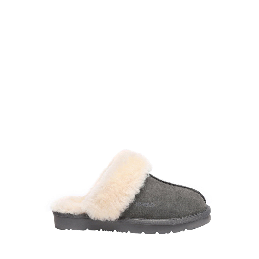EVERAU Raven Grey Slippers Kapcie Szare