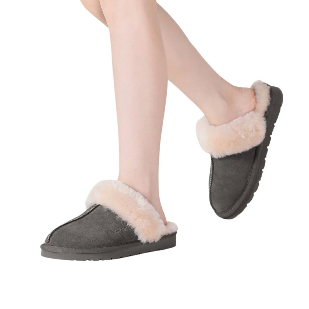 EVERAU Raven Grey Slippers Kapcie Szare