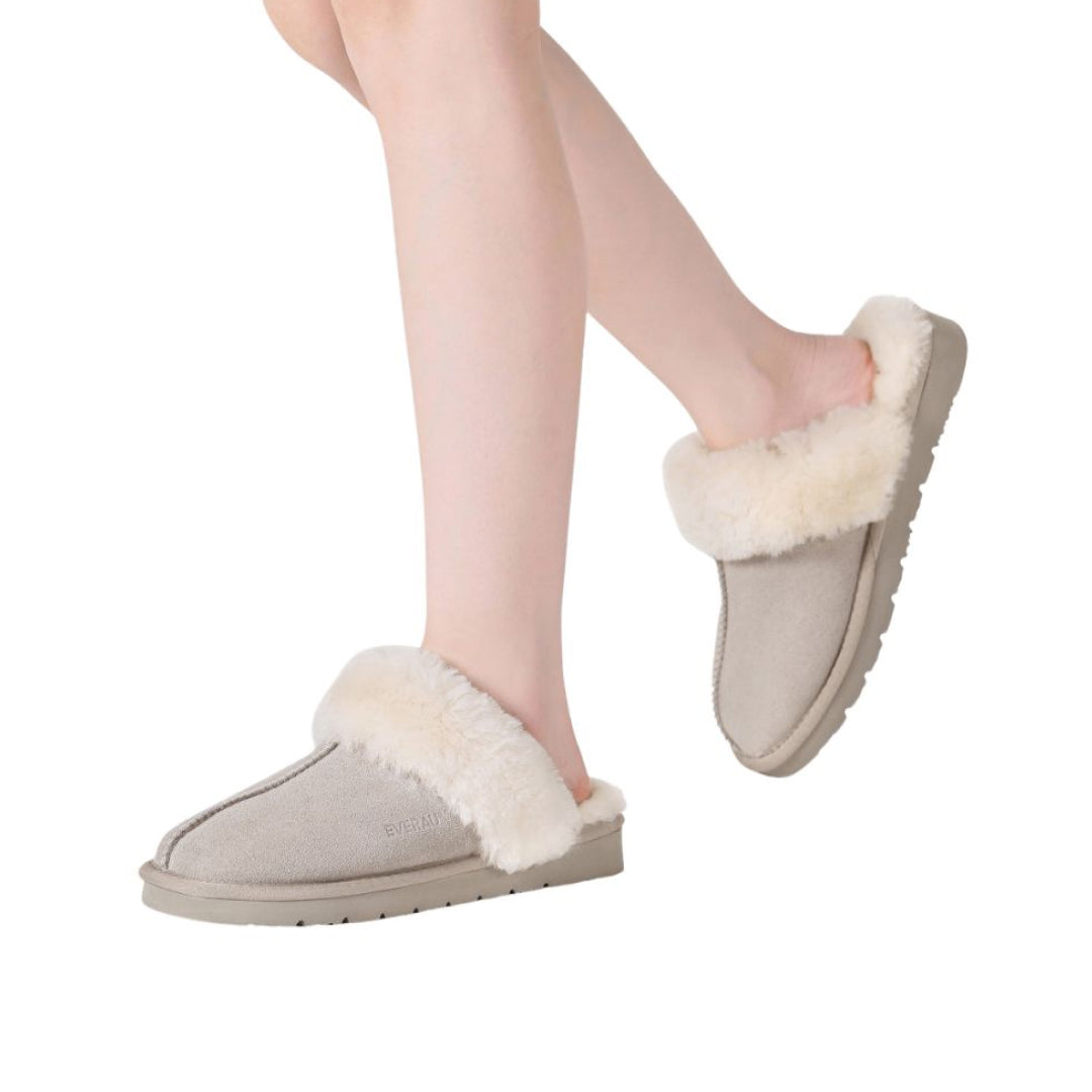 EVERAU Raven Goat Grey Slippers Kapcie Szare