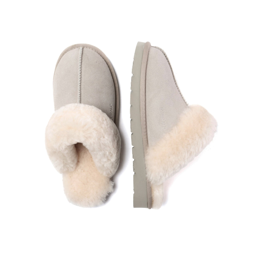 EVERAU Raven Goat Grey Slippers Kapcie Szare