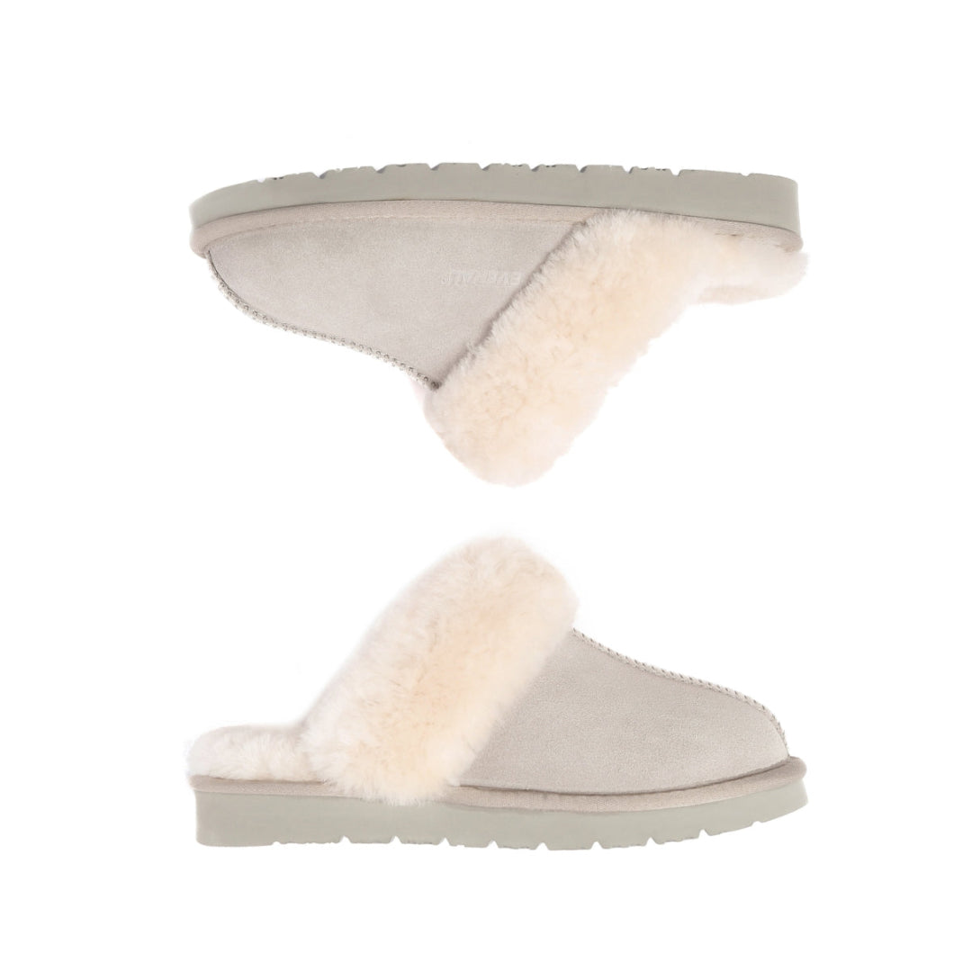 EVERAU Raven Goat Grey Slippers Kapcie Szare