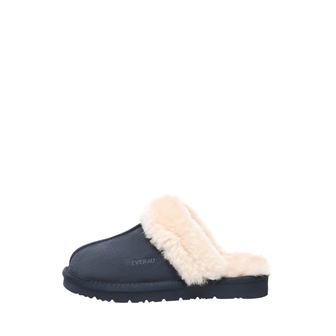 EVERAU Raven Navy Slippers Kapcie Granatowe