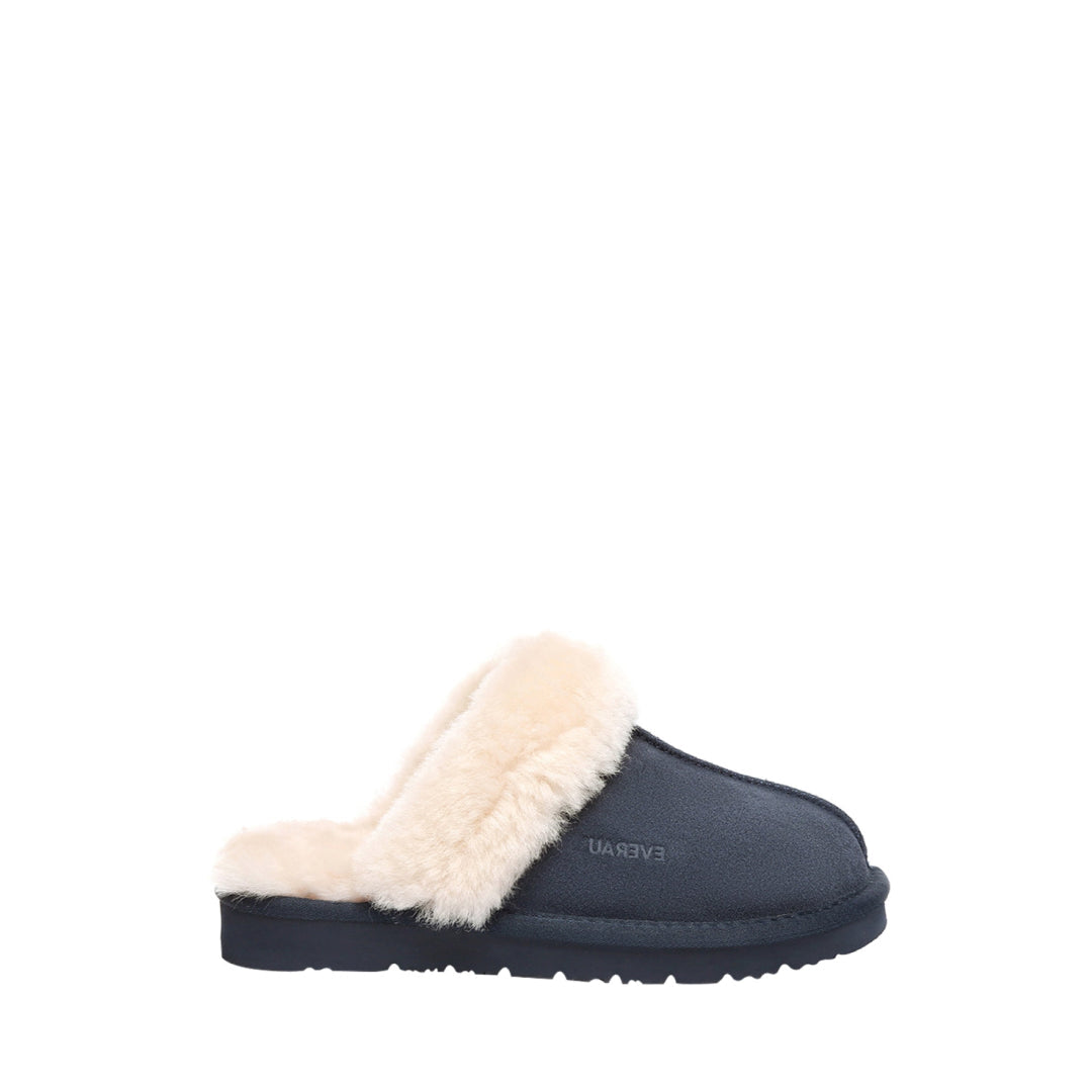 EVERAU Raven Navy Slippers Kapcie Granatowe