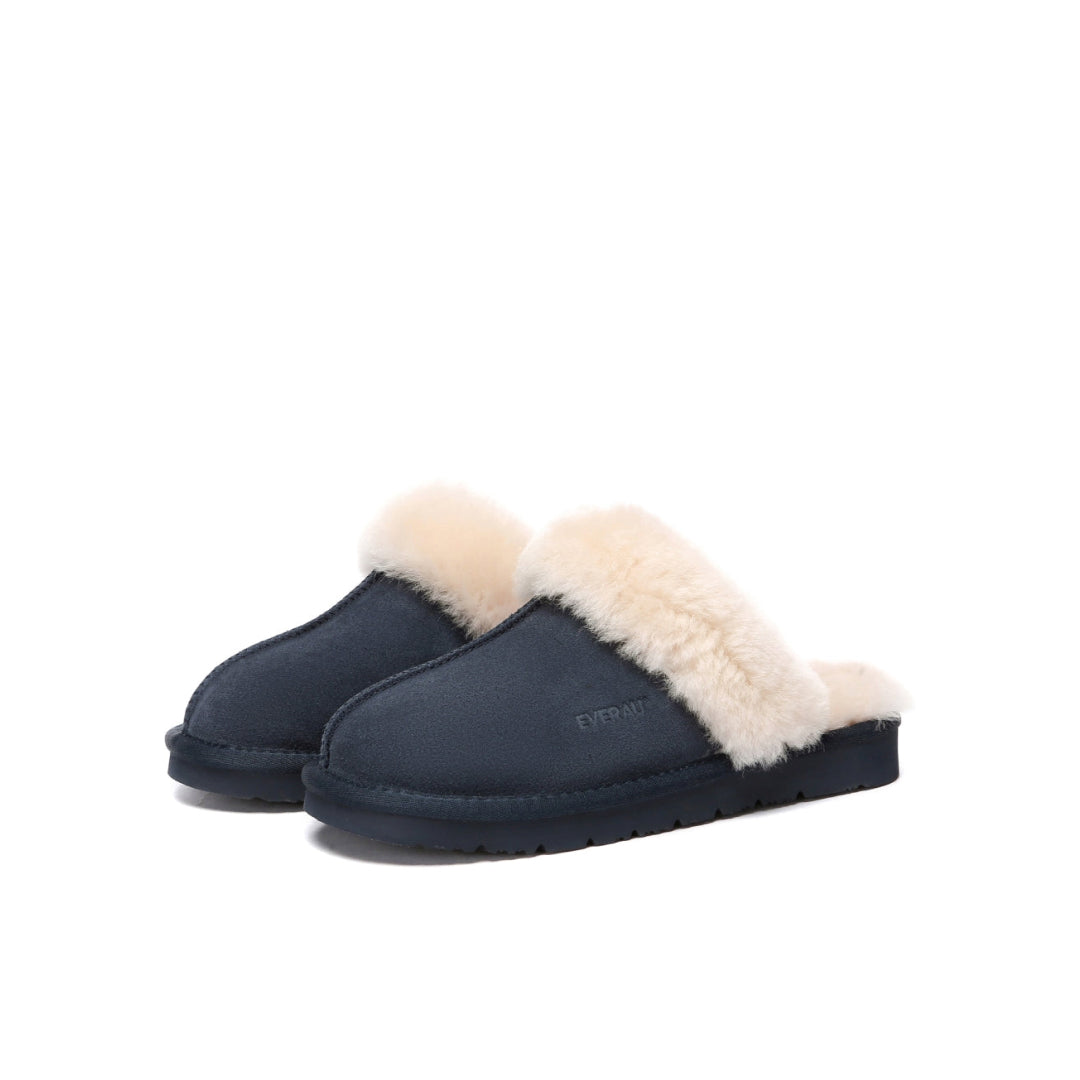 EVERAU Raven Navy Slippers Kapcie Granatowe