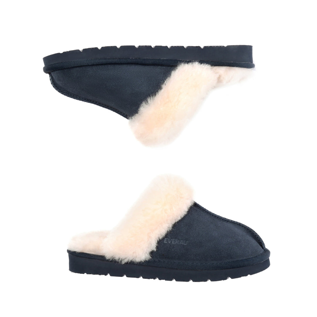EVERAU Raven Navy Slippers Kapcie Granatowe