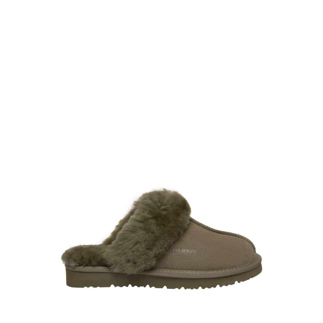 EVERAU Raven Caribou Slippers Kapcie Zielone