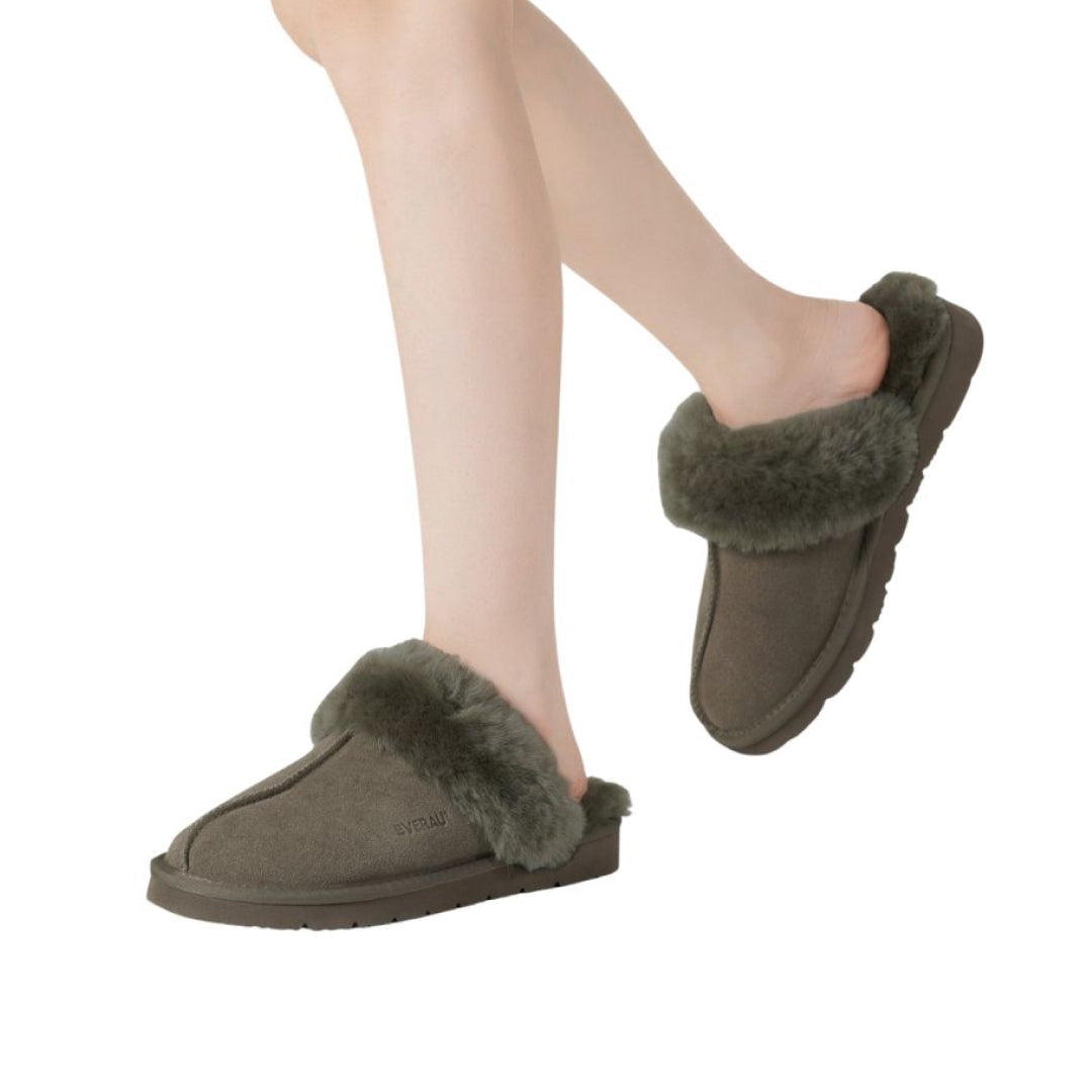 EVERAU Raven Caribou Slippers Kapcie Zielone