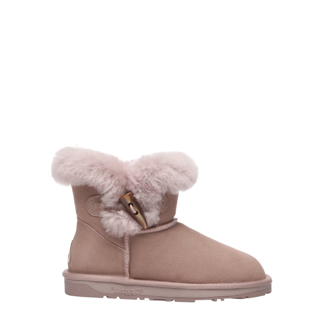 EVERAU Robin Dawn Pink Mini Boots Botki Różowe