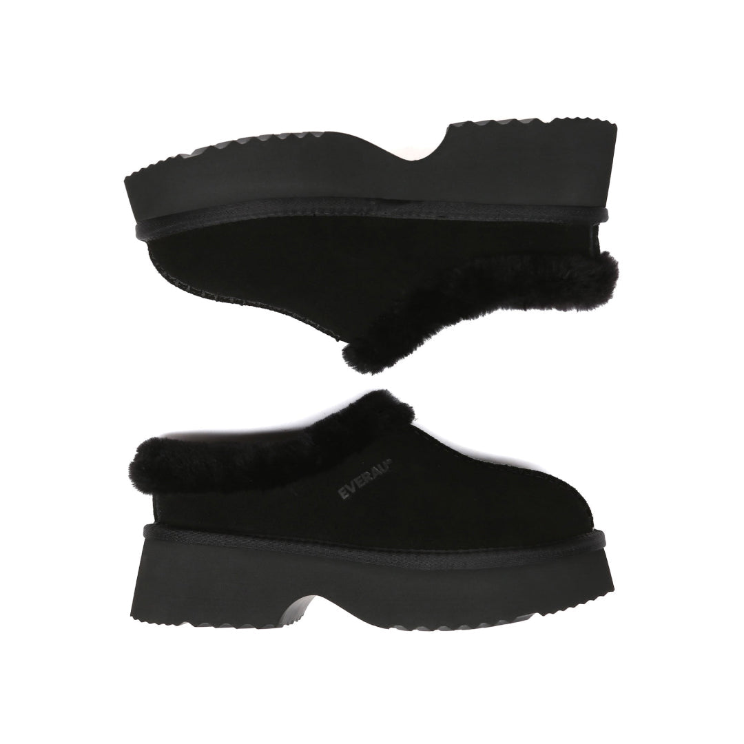 EVERAU Savanna Chunky Platform Boots Botki Czarne