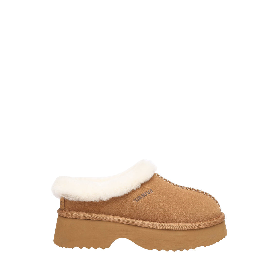 EVERAU Savanna Chunky Platform Boots Botki Brązowe