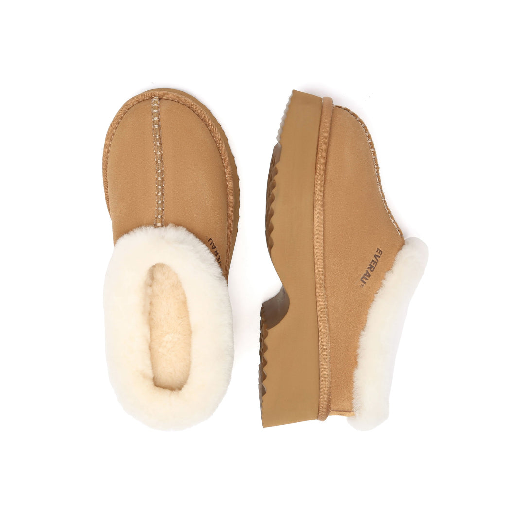 EVERAU Savanna Chunky Platform Boots Botki Brązowe