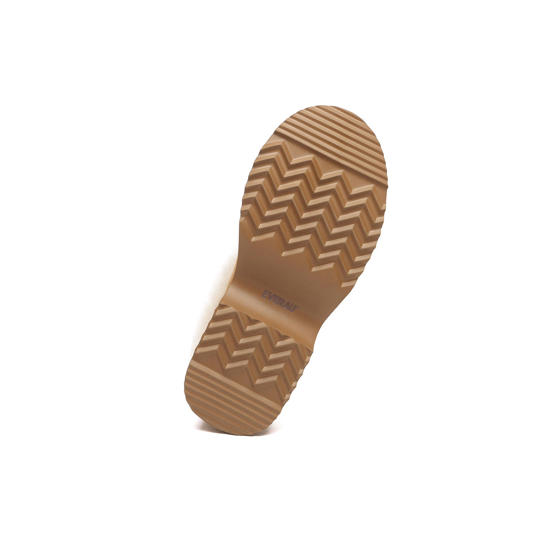 EVERAU Savanna Chunky Platform Boots Botki Brązowe