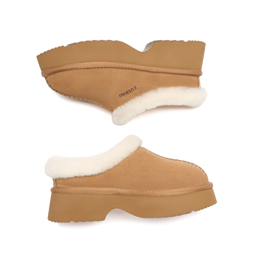 EVERAU Savanna Chunky Platform Boots Botki Brązowe